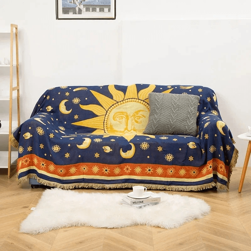 Couverture style astrologie astrologie style 3 / 130x180cm / Polyester/coton