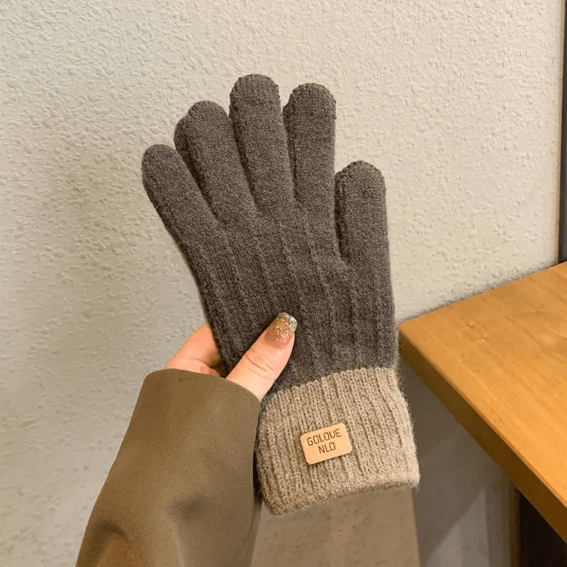 Gant Hiver Tactile pour femme Gris Foncé / taille Unique / Acrylique/Polyester