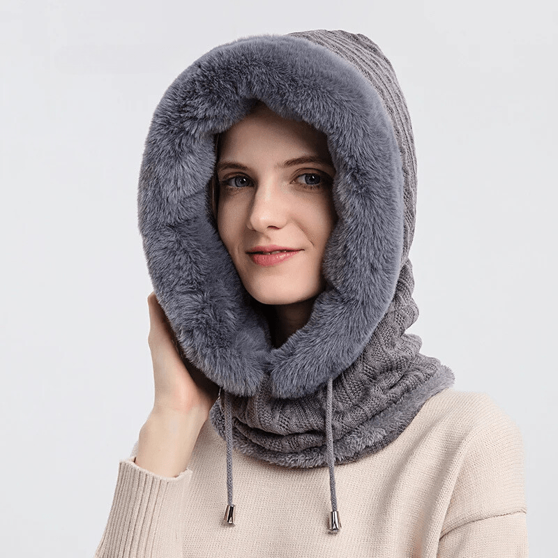 Capuche bonnet Hivernal et fourrure