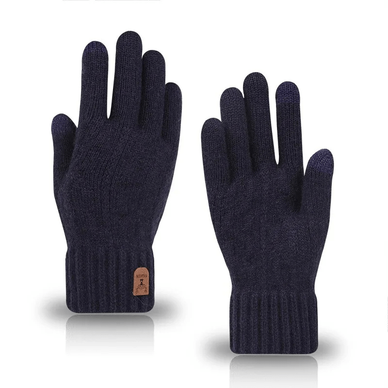 Gants Hiver Tactile bleu foncé / Acrylique