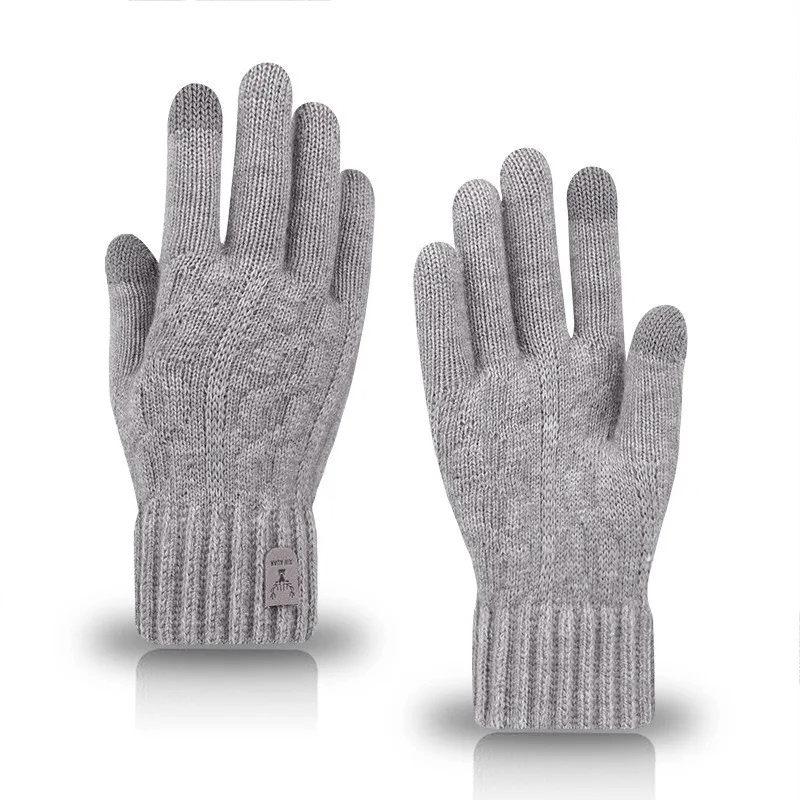 Gants Hiver Tactile gris / Acrylique