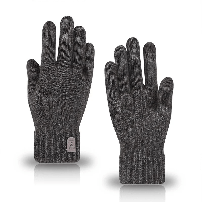 Gants Hiver Tactile gris foncé / Acrylique