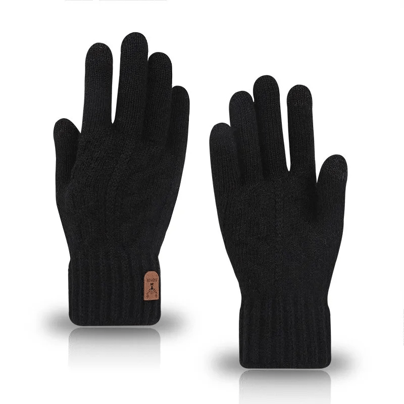 Gants Hiver Tactile noir / Acrylique