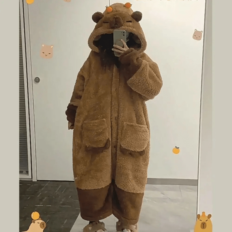 Kigurumi Capybara Douillet M / pièce unique / Coton