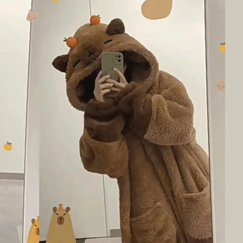 Kigurumi Capybara Douillet S / pièce unique / Coton