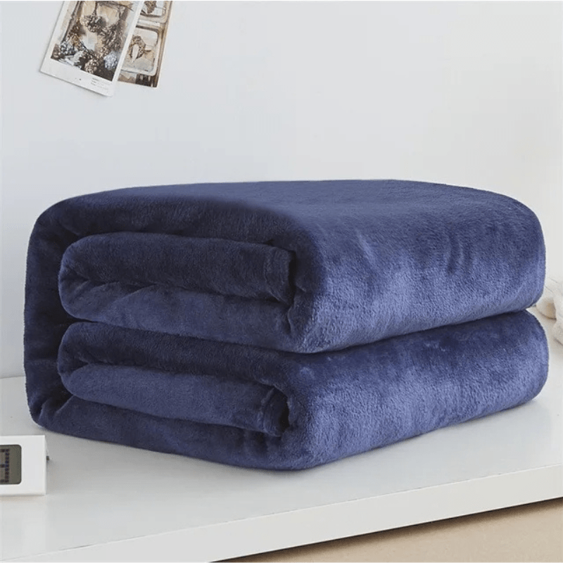 plaid cocooning et polaire Bleu Foncé / 200x230cm / Polyester