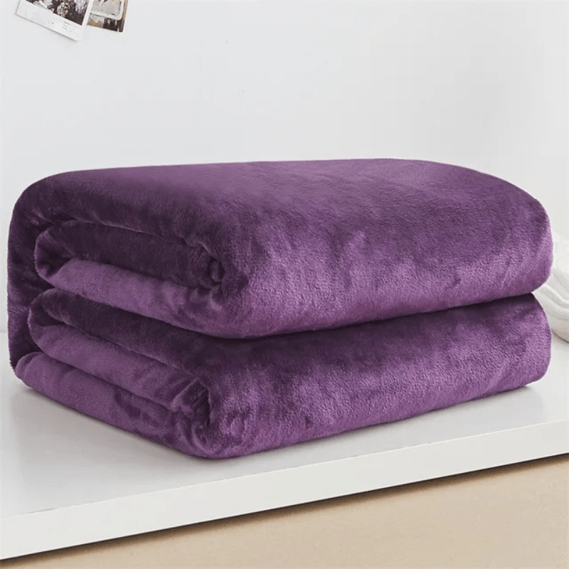 plaid cocooning et polaire Violet / 200x230cm / Polyester