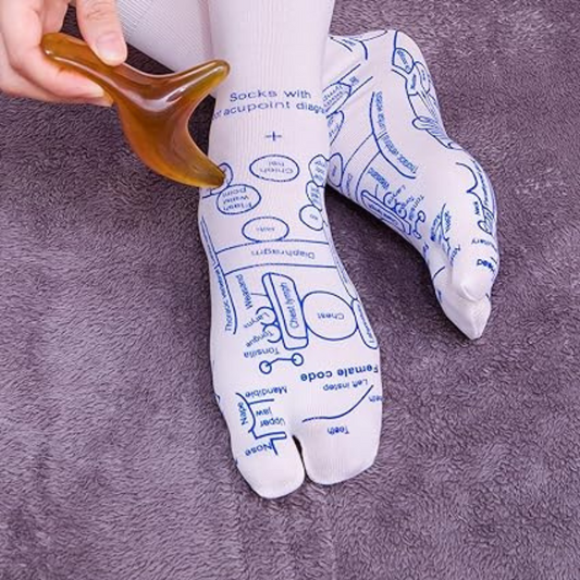 Pair Reflexology Socks with Massage Tools